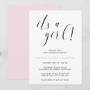 Search for its a girl invitations Simple