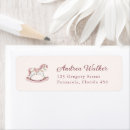 Search for pink horse return address labels Merry go round