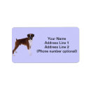 Search for boxer dog return address labels Fun