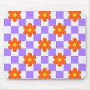 Search for purple flower pattern mouse mats Retro