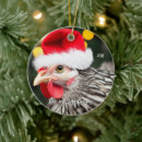 Search for rooster christmas tree decorations Cute