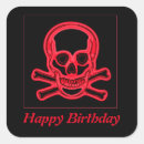 Search for skull pirate stickers Red