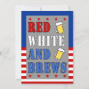 Search for red white and brew invitations Stars and stripes