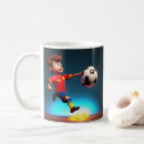 Search for football cartoon mugs Soccer