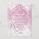 Search for glass slipper invitations Cinderella