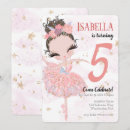 Search for brunette birthday invitations Pink and gold