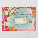 Search for vintage map invitations Tropical