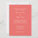 Search for coral pink wedding invitations Minimalist
