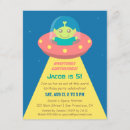 Search for aliens 4x5 invitations Space