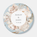 Search for blue floral wedding magnets Elegant