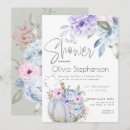 Search for lilac and blue invitations Modern