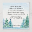 Search for lakeside wedding invitations Pine trees