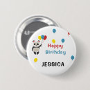 Search for black white panda badges Birthday