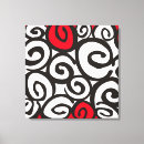 Search for black and white flowers canvas prints Pattern