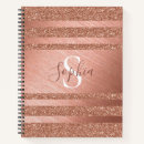 Search for rose gold stripes notebooks Trendy