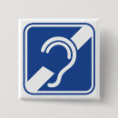 Search for ear square badges Deaf