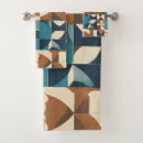 Search for teal and brown bathroom accessories Retro