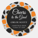 Search for orange graduation stickers University