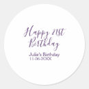 Search for forty first birthday stickers Calligraphy typography elegant