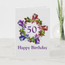Search for her 50th birthday cards Flowers