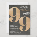 Search for 99th birthday invitations Gold