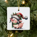 Search for piggy christmas tree decorations Pink