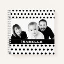 Search for polka dot notebooks Black and white