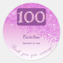 Search for 100th birthday party stickers One hundredth