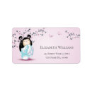 Search for doll return address labels Girly