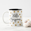 Search for gold polka dots mugs Chic