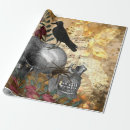 Search for raven wrapping paper Vintage