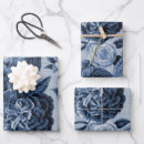 Search for indigo wrapping paper Flowers