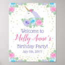 Search for unicorn birthday posters Floral