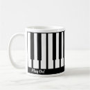 Search for piano design mugs Black and white