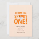 Search for spooky one birthday invitations Boy