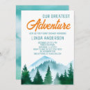 Search for our greatest adventure baby shower invitations Rustic