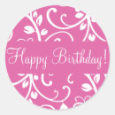 Search for happy birthday seals envelope seals Pink
