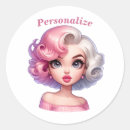 Search for glamour girl stickers Retro