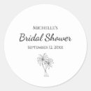 Search for palm tree bridal shower stickers Tropical