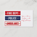 Search for ambulance business cards Police