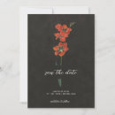 Search for floral christmas wedding save the dates Red