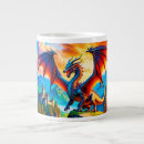 Search for flying dragon mugs Fire breathing