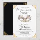 Search for white masquerade ball invitations Elegant