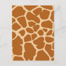 Search for giraffe pattern postcards Brown