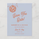 Search for orange blue save the dates Retro