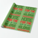 Search for holiday home wrapping paper Red
