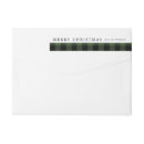 Search for green plaid return address labels Check