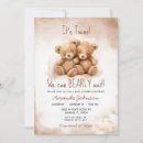 Search for twin shower invitations We can bearly wait