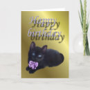 Search for black kitten birthday cards Pet