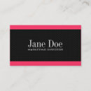 Search for hot pink and black business cards Stylish